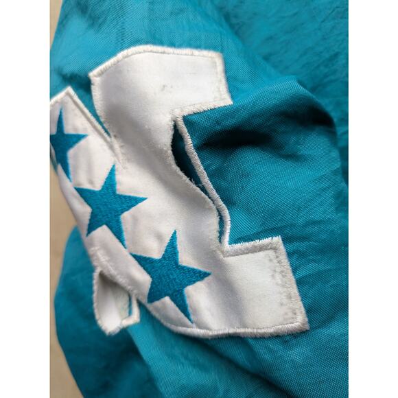 San Jose Sharks 90s Logo ATHLETIC puffer SPELL jacket XL teal NHL hockey vintage - Picture 6 of 10